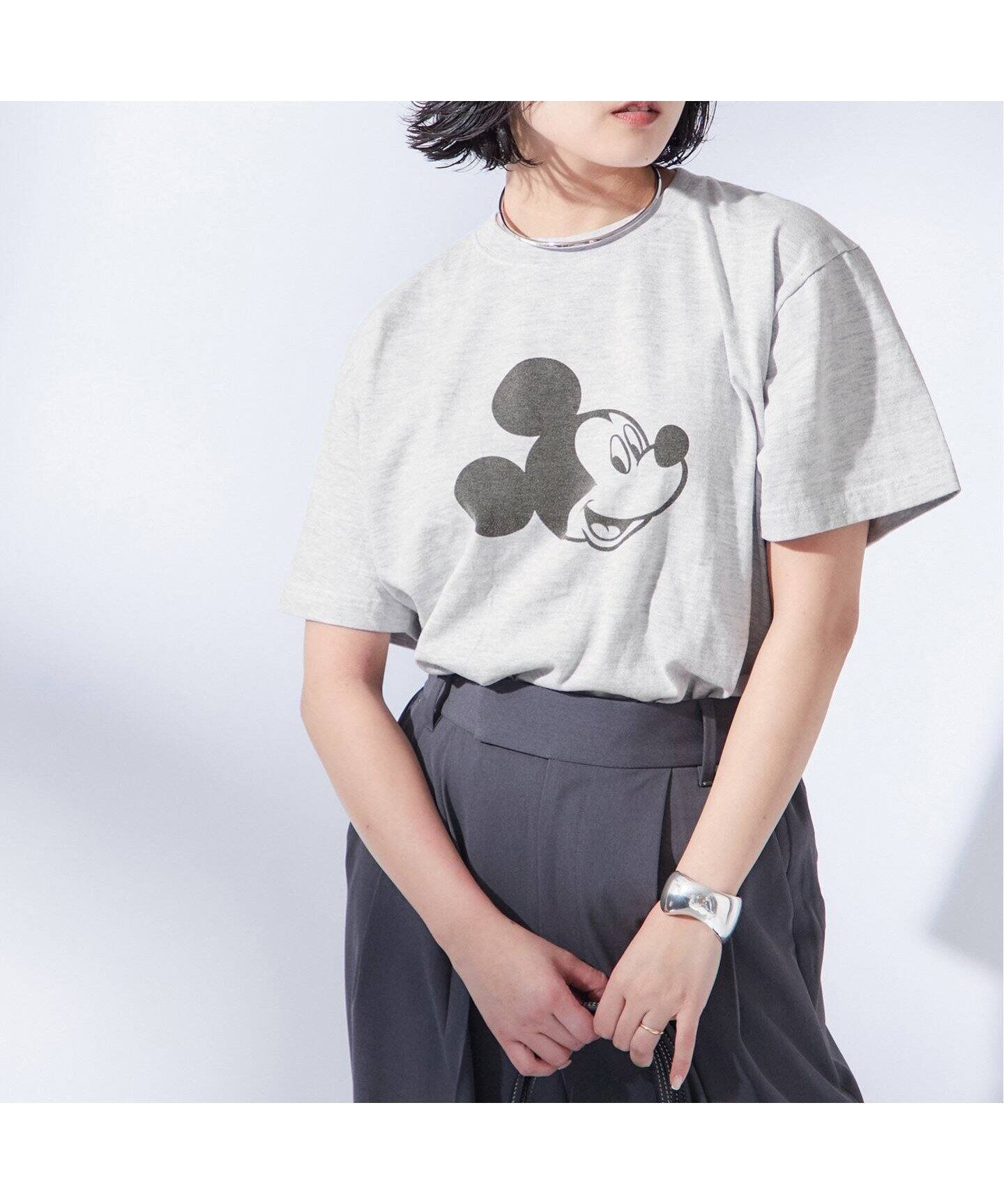 【ジャーナルスタンダード レサージュ/journal standard L'essage】の《追加4》【MICKEY】ピグメントTシャツ インテリア・キッズ・メンズ・レディースファッション・服の通販 founy(ファニー) 　ファッション　Fashion　レディースファッション　Fashion for Women　トップス・カットソー　Cut & Sew Tops　シャツ・ブラウス・オフィスカジュアル　Elegant Blouses & Button-Ups　ロングTシャツ・Tシャツ　Longline T-Shirts & Tees　インディゴ　Indigo Denim　デニム　Denim, Jeans Material　トレンド　Trend, Trending Now　定番　Standard, Basic Item　プリント　Print, Printed Pattern　ベーシック　Basic, Essential　エレガント 上品　Elegant　2025年　2025　2025春夏・S/S　Spring/Summer 2025 SS25　グレーA|ID: prp329100004826309 ipo3291000000035115679
