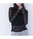 【ナチュラル ビューティー ベーシック/NATURAL BEAUTY BASIC】のレースハイネックカットソー 人気、トレンドファッション・服の通販 founy(ファニー) ファッション Fashion レディースファッション Fashion for Women トップス・カットソー Cut & Sew Tops カットソー・ベーシックTシャツ Cut-and-Sewn Tops / Stretch Tees & Basics インナー Innerwear ストレッチ Stretch, Stretchy Fabric ハイネック High Neck, Mock Neck フィット Fit, Slim Fit フェミニン Feminine, Girly レース Lace, Lace Fabric thumbnail ブラック|ID: prp329100004826313 ipo3291000000035206639