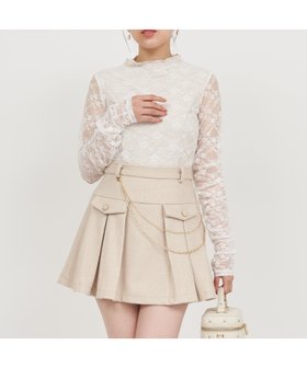 【ロイヤルパーティー/ROYAL PARTY】のダブルレースギャザースリーブシアートップス 人気、トレンドファッション・服の通販 founy(ファニー) ファッション Fashion レディースファッション Fashion for Women トップス・カットソー Cut & Sew Tops インナー Innerwear フラワー Flower, Floral レース Lace, Lace Fabric エレガント 上品 Elegant |ID:prp329100004826502