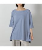 【ラコレ/LAKOLE】のスムースボートネック半袖 人気、トレンドファッション・服の通販 founy(ファニー) ファッション Fashion レディースファッション Fashion for Women トップス・カットソー Cut & Sew Tops スリット Slit, Slit Detail ボトム Bottoms, Lower Wear リラックス Relax, Relaxed Fit 半袖 Short Sleeve, Half Sleeve thumbnail ブルー|ID: prp329100004826534 ipo3291000000035117891