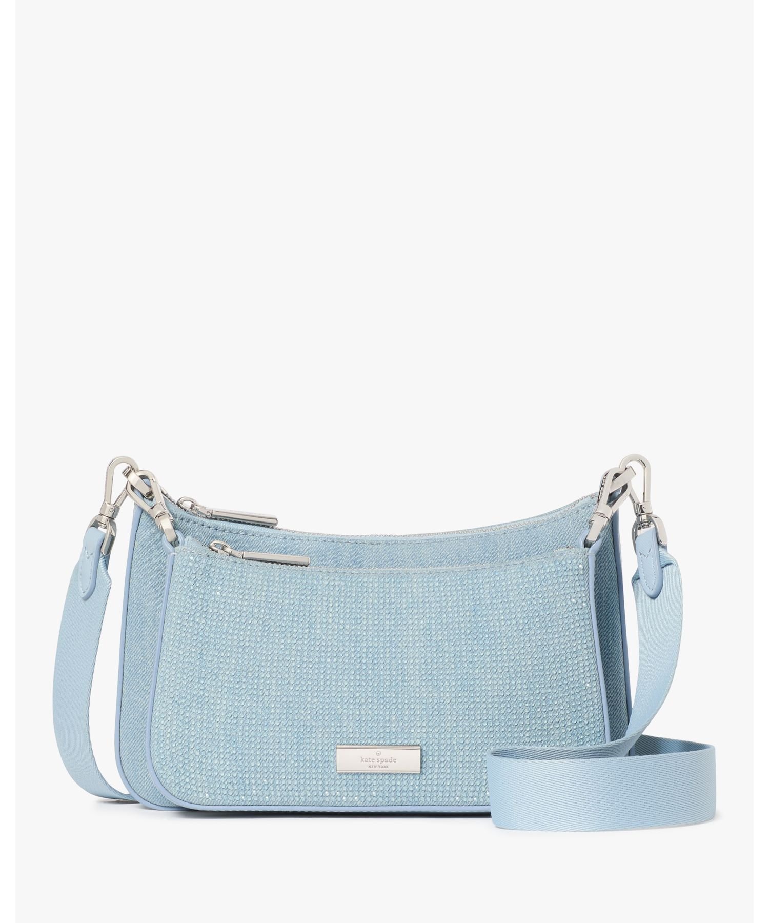 【ケイト スペード ニューヨーク/kate spade NEW YORK】の【公式】デュエット デニム ホット フィックスド ピアス クロスボディ 人気、トレンドファッション・服の通販 founy(ファニー) 　ファッション　Fashion　レディースファッション　Fashion for Women　デニム　Denim, Jeans Material　 other-1|ID: prp329100004826546 ipo3291000000035117979