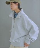 【ビーアパートメント/b apartment / MEN】の「KHA KI / カーキ」HALF ZIP SWEAT SHIRTS 人気、トレンドファッション・服の通販 founy(ファニー) ファッション Fashion メンズファッション Fashion for Men コンパクト Compact, Small Size スウェット / スエット Sweatshirt, Sweatwear バランス Balance, Style Balance フロント Front, Front Design ボトム Bottoms, Lower Wear ワイド Wide, Wide Fit 再入荷 Restock / Back in Stock thumbnail ASHGRAY|ID: prp329100004826548 ipo3291000000035118004
