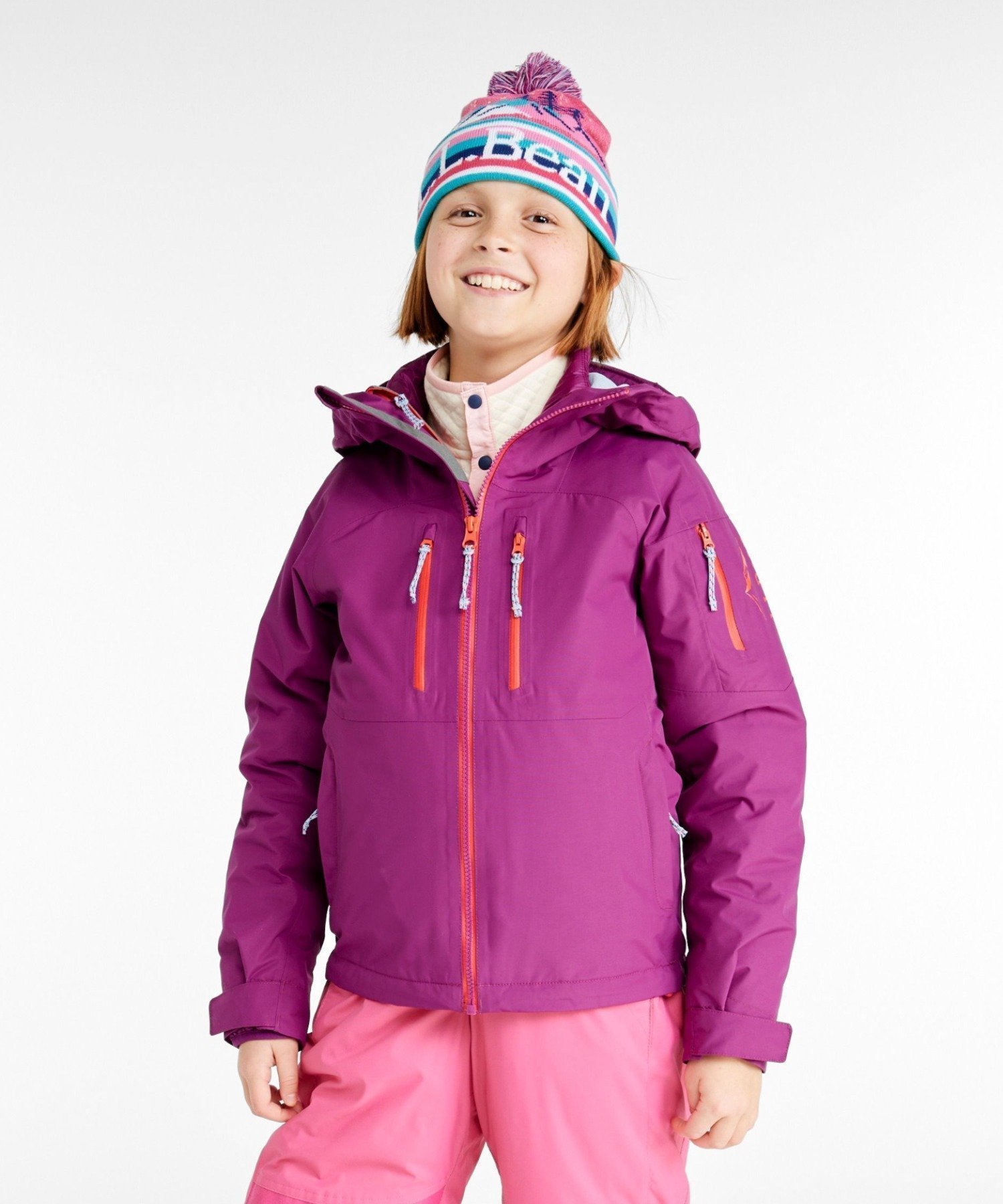 【エルエルビーン/L.L.Bean / KIDS】のキッズ・パスファインダー・ウォータープルーフ 3 イン 1 ジャケット インテリア・キッズ・メンズ・レディースファッション・服の通販 founy(ファニー) 　ファッション　Fashion　キッズファッション　Fashion for Kids　アウター　Coat Outerwear /Kids　インナー　Innerwear　軽量　Lightweight, Ultra Light　ジャケット　Jacket, Outerwear　ドローコード　Drawcord, Drawstring Cord　パッチ　Patch, Appliqué　フィット　Fit, Slim Fit　ポケット　Pocket, Pocket Detail　メッシュ　Mesh, Net Fabric　リップ　Lip, Lip Motif　Dk_Mlbry|ID: prp329100004826559 ipo3291000000035118168