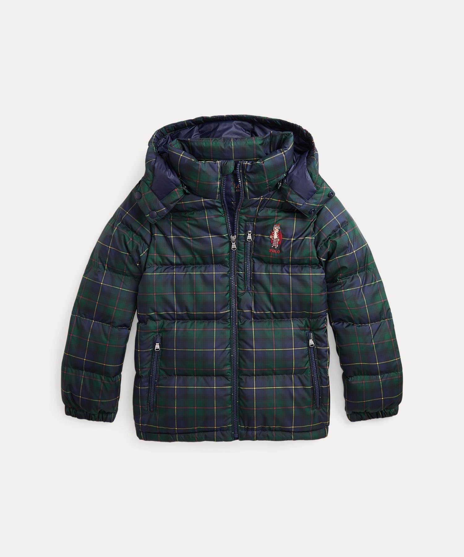 【ラルフローレン/RALPH LAUREN / KIDS】の(ボーイズ 8才~20才)Polo ベア Polo タータン ダウン ジャケット 人気、トレンドファッション・服の通販 founy(ファニー) 　ファッション　Fashion　キッズファッション　Fashion for Kids　アウター　Coat Outerwear /Kids　カフス　Cuff Design　ジャケット　Jacket, Outerwear　セットアップ　Set-Up, Coordinated Outfit　ダウン　Down, Puffer　人気　Popular, Best Seller　長袖　Long Sleeve, Full Sleeve　フェザー　Feather, Feather Detail　フラップ　Flap, Flap Pocket　フロント　Front, Front Design　プリント　Print, Printed Pattern　ボーイズ　Boyish, Boy Style　ポケット　Pocket, Pocket Detail　モックネック　Mock Neck, Short Turtleneck　リップ　Lip, Lip Motif　 other-1|ID: prp329100004826566 ipo3291000000035118251