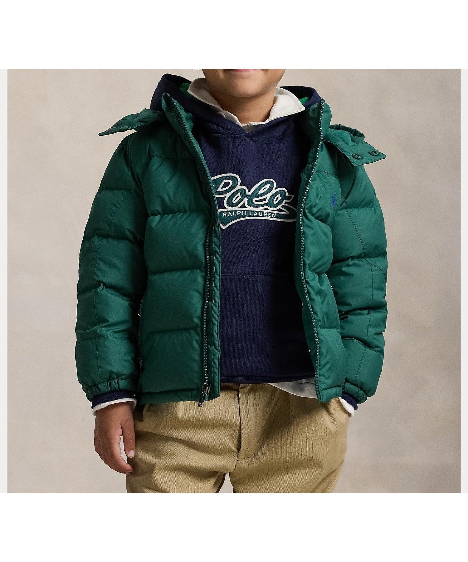 【ラルフローレン/RALPH LAUREN / KIDS】の(ボーイズ 2才~7才)リップストップ ダウン フーデッド ジャケット 人気、トレンドファッション・服の通販 founy(ファニー) 　ファッション　Fashion　キッズファッション　Fashion for Kids　アウター　Coat Outerwear /Kids　カフス　Cuff Design　ジャケット　Jacket, Outerwear　ダウン　Down, Puffer　フェザー　Feather, Feather Detail　フラップ　Flap, Flap Pocket　フロント　Front, Front Design　ボーイズ　Boyish, Boy Style　モックネック　Mock Neck, Short Turtleneck　リップ　Lip, Lip Motif　長袖　Long Sleeve, Full Sleeve　 other-1|ID: prp329100004826567 ipo3291000000035118255