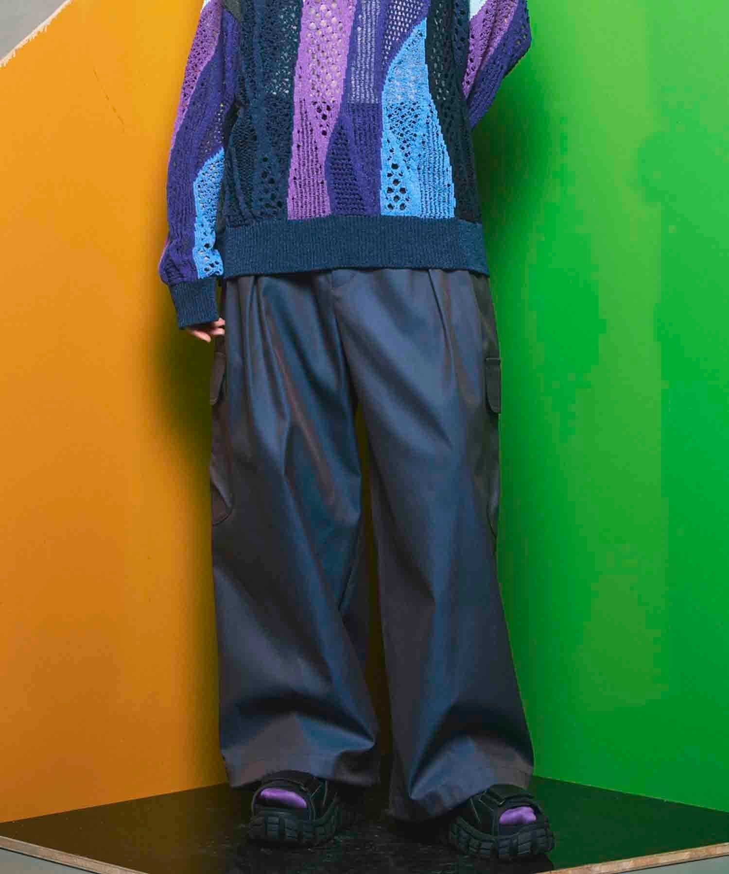 【メゾンスペシャル/MAISON SPECIAL】の120/2/2 Suvin Cotton Gabardine Prime-Wide Cargo Pants インテリア・キッズ・メンズ・レディースファッション・服の通販 founy(ファニー) ファッション Fashion レディースファッション Fashion for Women パンツ Pants & Trousers カーゴパンツ Cargo Pants, Utility Pants スタンダード Standard, Basic スラックス Slacks, Dress Pants ツイル Twist, Twisted Detail ドローコード Drawcord, Drawstring Cord バランス Balance, Style Balance パターン Pattern, Design Print ベーシック Basic, Essential ワイド Wide, Wide Fit おすすめ Recommended / Our Picks エレガント 上品 Elegant BLU|ID: prp329100004826637 ipo3291000000035118939