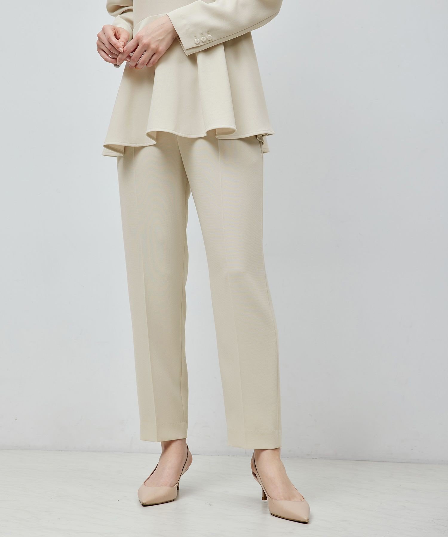 【ロペ/ROPE'】のトリアセテートダブルクロス サイドゴムテーパードパンツ【セレモニー/通勤対応】【洗える】 インテリア・キッズ・メンズ・レディースファッション・服の通販 founy(ファニー) ファッション Fashion レディースファッション Fashion for Women パンツ Pants & Trousers 洗える Machine Washable ジャケット Jacket, Outerwear ストレッチ Stretch, Stretchy Fabric センター Center, Center Line ダブル Double, Double-Breasted ツイード Twill, Twill Weave ペプラム Peplum, Flared Hem ポケット Pocket, Pocket Detail おすすめ Recommended / Our Picks セレモニー Ceremony ビジネス 仕事 通勤 Business / Work / Commuting ベージュ(27)|ID: prp329100004826648 ipo3291000000035119014