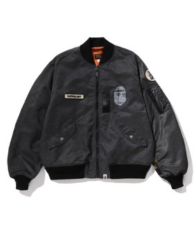 【アベイシングエイプ/A BATHING APE / MEN】のMULTI PATCH BOMBER JACKET 人気、トレンドファッション・服の通販 founy(ファニー) ファッション Fashion メンズファッション Fashion for Men ジャケット Jacket, Outerwear 軽量 Lightweight, Ultra Light |ID:prp329100004826669