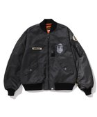 【アベイシングエイプ/A BATHING APE / MEN】のMULTI PATCH BOMBER JACKET 人気、トレンドファッション・服の通販 founy(ファニー) ファッション Fashion メンズファッション Fashion for Men ジャケット Jacket, Outerwear 軽量 Lightweight, Ultra Light thumbnail BLACK|ID: prp329100004826669 ipo3291000000035119159