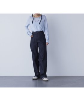 【ヤヌーク/YANUK】 YANUK/ストレート LILITH人気、トレンドファッション・服の通販 founy(ファニー) ファッション Fashion レディースファッション Fashion for Women インディゴ Indigo Denim カッティング Cutting Detail ストレッチ Stretch, Stretchy Fabric ストレート Straight, Straight Cut デニム Denim, Jeans Material トレンド Trend, Trending Now パターン Pattern, Design Print ワイド Wide, Wide Fit ワーク Workwear, Utility Style エレガント 上品 Elegant |ID:prp329100004826670