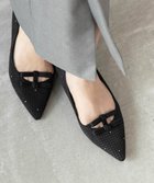 【ランダ/RANDA】のミニリボンフラットパンプス 人気、トレンドファッション・服の通販 founy(ファニー) ファッション Fashion レディースファッション Fashion for Women おすすめ Recommended / Our Picks クッション Cushion, Throw Pillow トレンド Trend, Trending Now ビジュー Bijou, Jewel-like Accent フラット Flat, Flat Shoes リボン Ribbon, Bow エレガント 上品 Elegant thumbnail BLACK|ID: prp329100004826700 ipo3291000000035119504