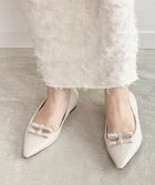 【ランダ/RANDA】のミニリボンフラットパンプス 人気、トレンドファッション・服の通販 founy(ファニー) ファッション Fashion レディースファッション Fashion for Women おすすめ Recommended / Our Picks クッション Cushion, Throw Pillow トレンド Trend, Trending Now ビジュー Bijou, Jewel-like Accent フラット Flat, Flat Shoes リボン Ribbon, Bow エレガント 上品 Elegant thumbnail IVORY|ID: prp329100004826700 ipo3291000000035119505