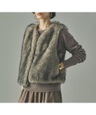 【カレンソロジー/Curensology】のショートファーベスト 人気、トレンドファッション・服の通販 founy(ファニー) ファッション Fashion レディースファッション Fashion for Women アウター Coat / Outerwear Collection トップス・カットソー Cut & Sew Tops ベスト&ジレ / 重ね着スタイル Vests & Gilets アクセサリー Fashion Accessories エレガント 上品 Elegant フェイクファー Faux Fur, Imitation Fur リアル Real, Realistic thumbnail グレー|ID: prp329100004826708 ipo3291000000035119555