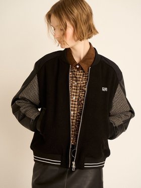 【ファーファー/FURFUR】のパッチワークスタジャン 人気、トレンドファッション・服の通販 founy(ファニー) ファッション Fashion レディースファッション Fashion for Women キルト Quilt, Quilted Fabric コンパクト Compact, Small Size スマート Smart, Elegant パッチワーク Patchwork, Mixed Fabric ポケット Pocket, Pocket Detail |ID:prp329100004826724