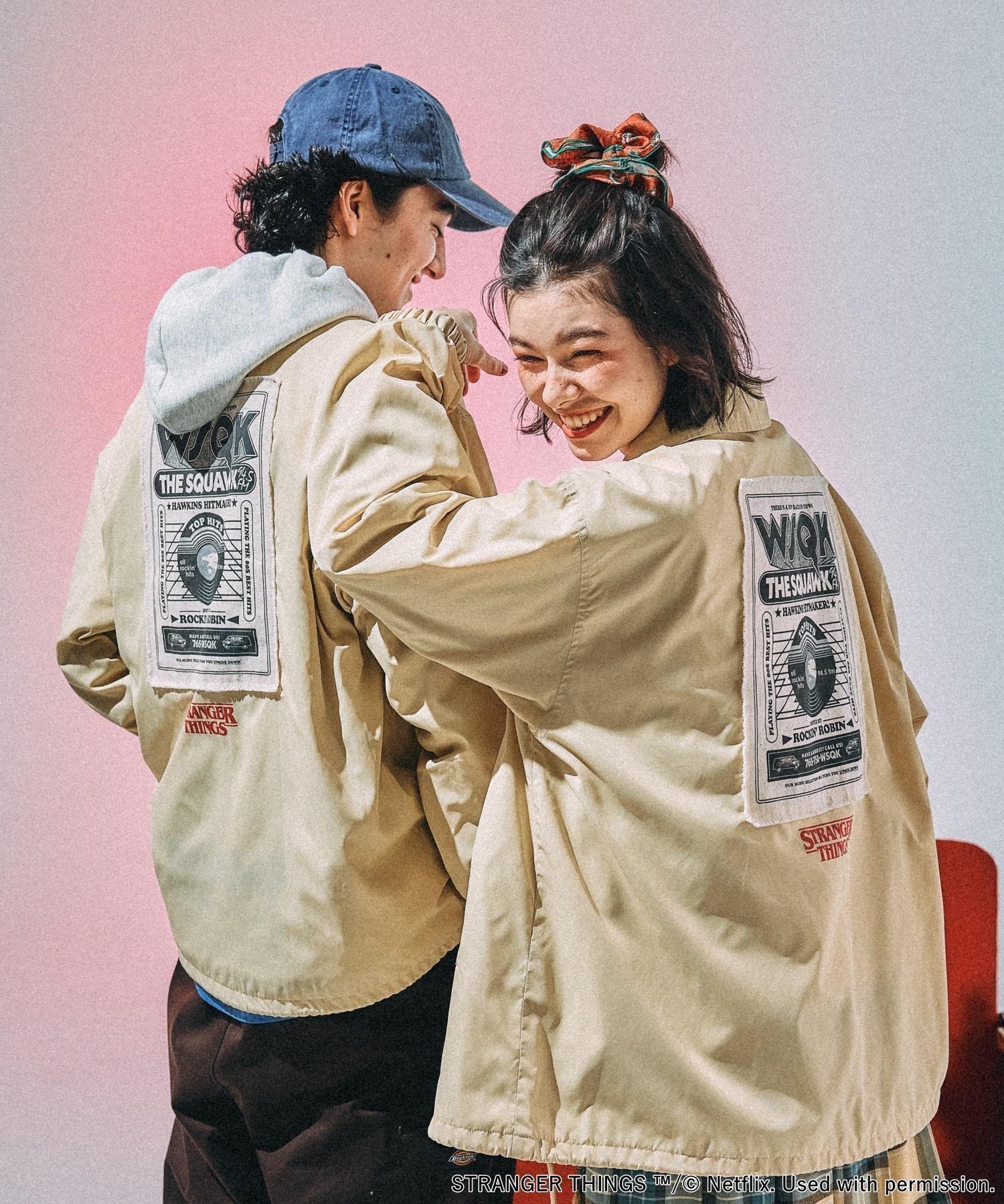 【ニコアンド/niko and】の【STRANGER THINGS】コラボ アソートコーチジャケット インテリア・キッズ・メンズ・レディースファッション・服の通販 founy(ファニー) 　ファッション　Fashion　レディースファッション　Fashion for Women　アウター　Coat / Outerwear Collection　レディースジャケット・軽アウター　Jackets　コラボ　Collaboration, Collab　吸水　Absorbent, Quick-Dry　プリント　Print, Printed Pattern　防寒　Cold Protection, Winter-Ready　ミニスカート　Mini Skirt, Short Skirt　モチーフ　Motif, Design Theme　おすすめ　Recommended / Our Picks　ベージュ|ID: prp329100004826756 ipo3291000000035120110