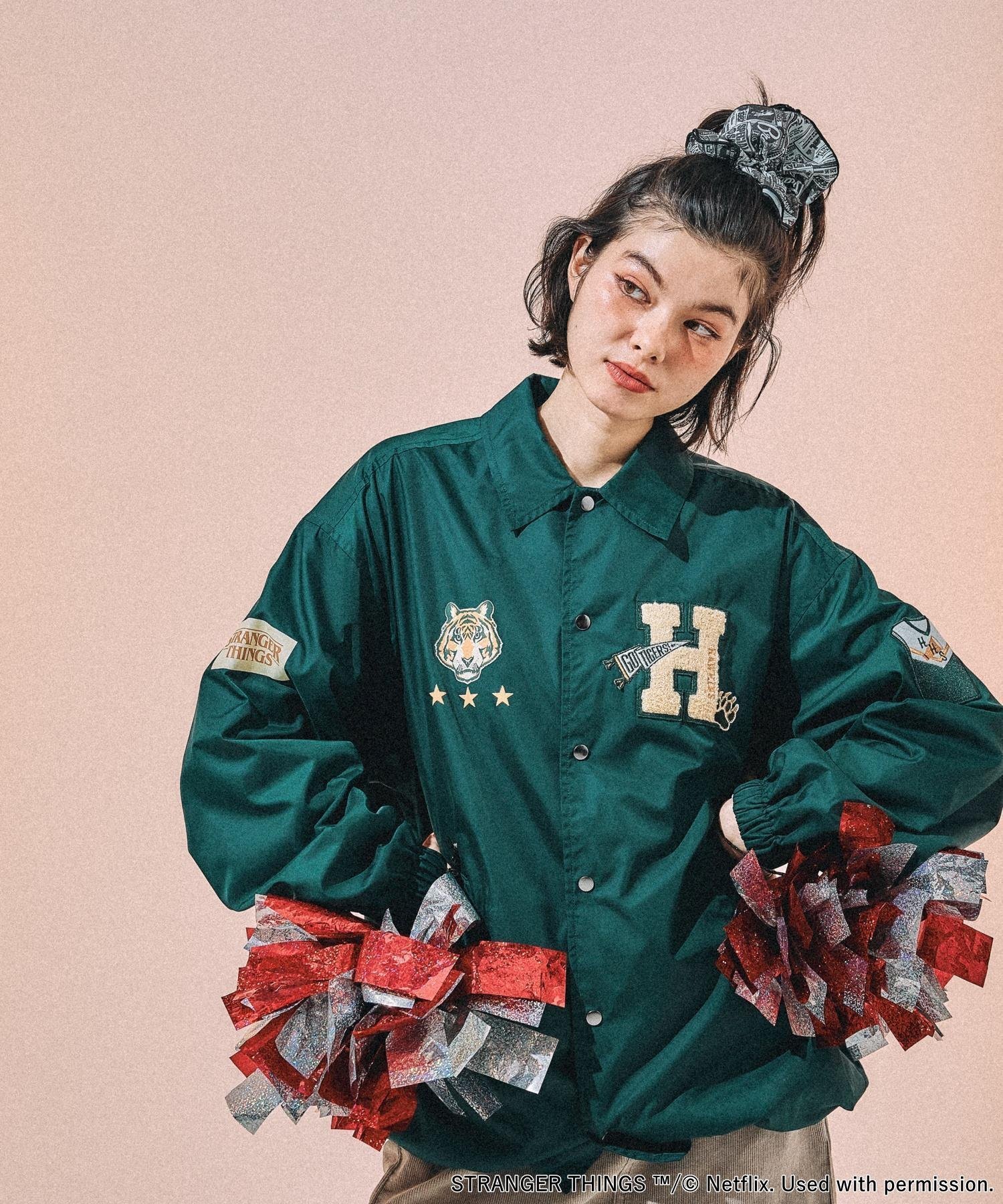 【ニコアンド/niko and】の【STRANGER THINGS】コラボ アソートコーチジャケット インテリア・キッズ・メンズ・レディースファッション・服の通販 founy(ファニー) 　ファッション　Fashion　レディースファッション　Fashion for Women　アウター　Coat / Outerwear Collection　レディースジャケット・軽アウター　Jackets　コラボ　Collaboration, Collab　吸水　Absorbent, Quick-Dry　プリント　Print, Printed Pattern　防寒　Cold Protection, Winter-Ready　ミニスカート　Mini Skirt, Short Skirt　モチーフ　Motif, Design Theme　おすすめ　Recommended / Our Picks　グリーン|ID: prp329100004826756 ipo3291000000035120112