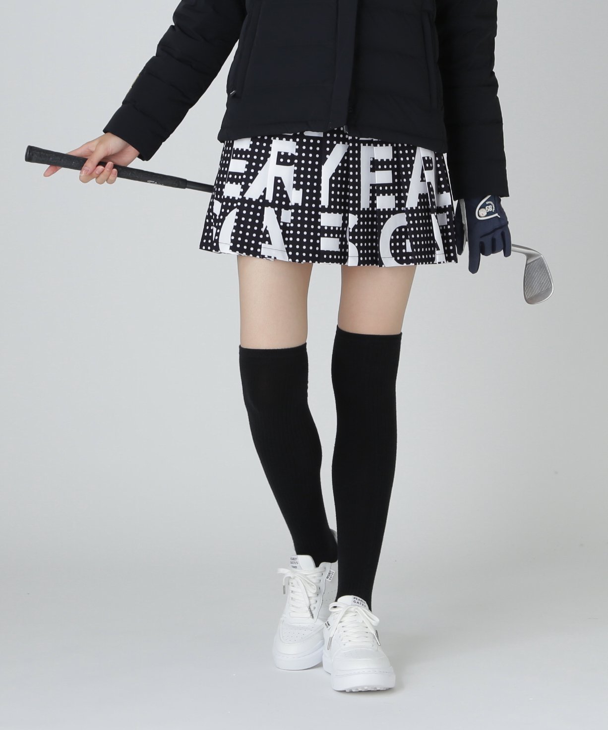 【パーリーゲイツ/PEARLY GATES】のドットBIGロゴプリント Peストレッチダブルフェイススカート 人気、トレンドファッション・服の通販 founy(ファニー) 　ファッション　Fashion　レディースファッション　Fashion for Women　スカート　Skirts　ゴルフ　Golf　ドット　Polka Dot, Dot Pattern　プリント　Print, Printed Pattern　プリーツ　Pleats, Pleated　 other-1|ID: prp329100004826762 ipo3291000000035120155