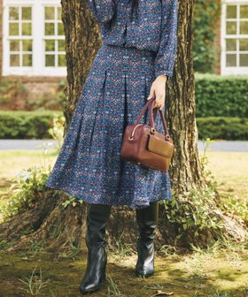 【アマカ/AMACA】の【LIBERTY】Vine Thief バックサテンジョーゼットスカート 人気、トレンドファッション・服の通販 founy(ファニー) ファッション Fashion レディースファッション Fashion for Women スカート Skirts バッグ Bags |ID:prp329100004826769