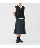 【マーガレットハウエル/MARGARET HOWELL】のSOFT COMPACT COTTON SKIRT 人気、トレンドファッション・服の通販 founy(ファニー) ファッション Fashion レディースファッション Fashion for Women スカート Skirts コンパクト Compact, Small Size バイアス Bias, Diagonal Cut プリーツ Pleats, Pleated thumbnail DARK GREEN3|ID: prp329100004826773 ipo3291000000035120280