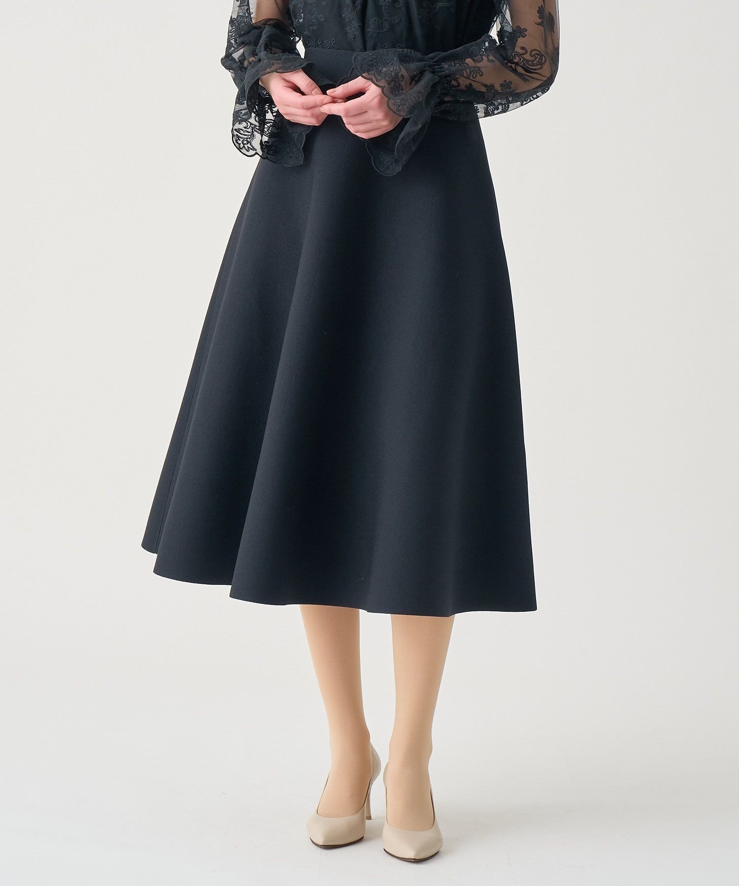 【アナイ/ANAYI】の【Eternal Line 2026】ハイウエストスムースフレア スカート 人気、トレンドファッション・服の通販 founy(ファニー) ファッション Fashion レディースファッション Fashion for Women スカート Skirts Aライン・フレアスカート A-Line & Flared Skirts カーディガン Cardigan, Knitwear シンプル Simple, Minimal ジャケット Jacket, Outerwear スマート Smart, Elegant セットアップ Set-Up, Coordinated Outfit フレア Flare, Flared 再入荷 Restock / Back in Stock エレガント 上品 Elegant other-1|ID: prp329100004826776 ipo3291000000035120305