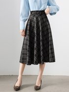 【ドゥーベル/Doux Belle】のチェック柄Aラインミディスカート レディース スカート 人気、トレンドファッション・服の通販 founy(ファニー) ファッション Fashion レディースファッション Fashion for Women スカート Skirts おすすめ Recommended / Our Picks クラシカル Classical, Vintage-Inspired チェック Check, Plaid, Tartan フィット Fit, Slim Fit フレア Flare, Flared ボトム Bottoms, Lower Wear ループ Loop, Loop Knit 春 Spring 秋 Autumn A/W・秋冬 Autumn/Winter thumbnail ブラック|ID: prp329100004826790 ipo3291000000035120463