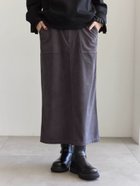 【サマンサモスモス/Samansa Mos2】のコーデュロイスカート 人気、トレンドファッション・服の通販 founy(ファニー) ファッション Fashion レディースファッション Fashion for Women スカート Skirts コーデュロイ Corduroy, Cord Fabric シンプル Simple, Minimal スウェット / スエット Sweatshirt, Sweatwear ポケット Pocket, Pocket Detail thumbnail チャコールグレー|ID: prp329100004826796 ipo3291000000035120497