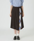 【ブルーレーベル クレストブリッジ/BLUE LABEL CRESTBRIDGE】のシャンブレートロピカルフレアスカート 人気、トレンドファッション・服の通販 founy(ファニー) ファッション Fashion レディースファッション Fashion for Women スカート Skirts Aライン・フレアスカート A-Line & Flared Skirts おすすめ Recommended / Our Picks フレア Flare, Flared フロント Front, Front Design ラップ Wrap, Wrap Design thumbnail ブラウン|ID: prp329100004826803 ipo3291000000035120568