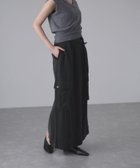 【アダム エ ロペ/ADAM ET ROPE'】の【サステナブル】キュプラカーゴスカート 人気、トレンドファッション・服の通販 founy(ファニー) ファッション Fashion レディースファッション Fashion for Women スカート Skirts ヴィンテージ Vintage Style キュプラ Cupro, Eco Fabric サンダル Sandals, Summer Shoes シューズ Shoes, Footwear スウェット / スエット Sweatshirt, Sweatwear スニーカー Sneakers, Trainers スリット Slit, Slit Detail とろみ Fluid, Flowy Fabric ドレープ Drape, Draping Fabric ポケット Pocket, Pocket Detail A/W・秋冬 Autumn/Winter 2026年 2026 thumbnail ブラック(01)|ID: prp329100004826804 ipo3291000000035120573