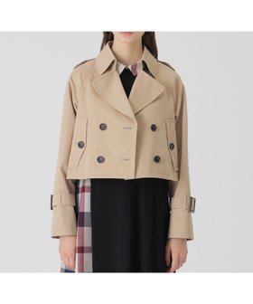 【ブルーレーベル クレストブリッジ/BLUE LABEL CRESTBRIDGE】のライトギャバジンショートトレンチ 人気、トレンドファッション・服の通販 founy(ファニー) ファッション Fashion レディースファッション Fashion for Women ショート Short, Short Length トレンド Trend, Trending Now ドレス Dress, One-Piece |ID:prp329100004826808