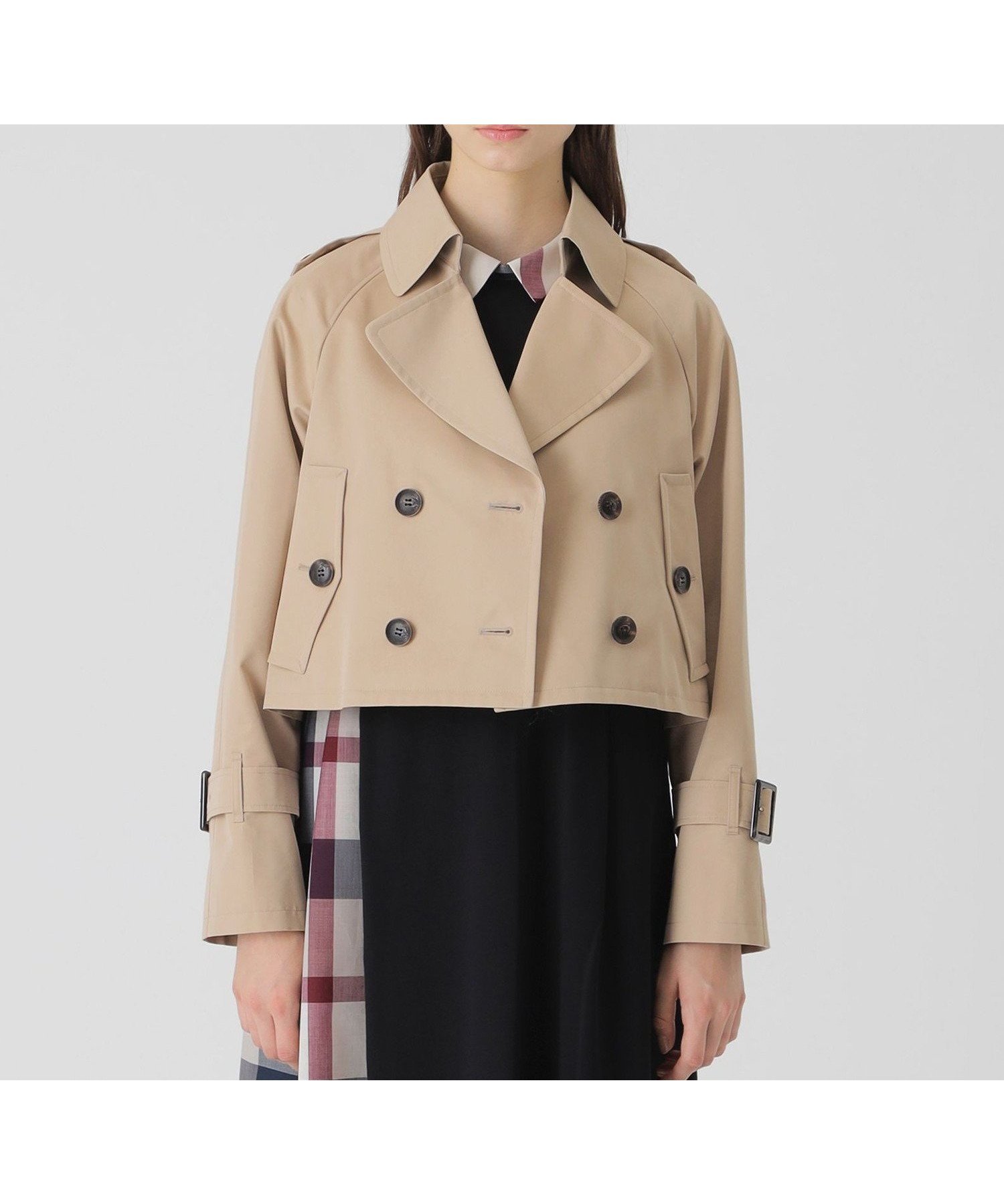 【ブルーレーベル クレストブリッジ/BLUE LABEL CRESTBRIDGE】のライトギャバジンショートトレンチ 人気、トレンドファッション・服の通販 founy(ファニー) ファッション Fashion レディースファッション Fashion for Women ショート Short, Short Length トレンド Trend, Trending Now ドレス Dress, One-Piece other-1|ID: prp329100004826808 ipo3291000000035120601