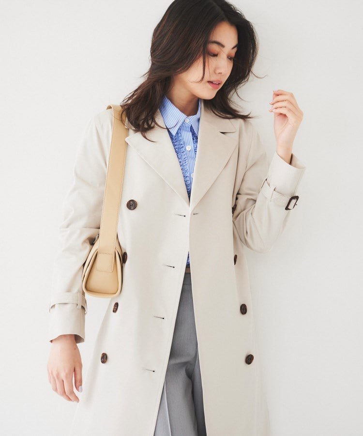 【アンタイトル/UNTITLED】の【オフィス/ハレの日】ライナー付きトレンチコート 人気、トレンドファッション・服の通販 founy(ファニー) 　ファッション　Fashion　レディースファッション　Fashion for Women　アウター　Coat / Outerwear Collection　コート・ロングコート・ピーコート　Long Coats, Peacoats & More　トレンチコート / 春秋の定番アウター　Trench Coats　キルト　Quilt, Quilted Fabric　今季　This Season, Current Season　シルケット　Silket, Silky Cotton　ジャケット　Jacket, Outerwear　スマート　Smart, Elegant　セットアップ　Set-Up, Coordinated Outfit　デニム　Denim, Jeans Material　定番　Standard, Basic Item　ポケット　Pocket, Pocket Detail　ライナー　Liner, Inner Layer　おすすめ　Recommended / Our Picks　エレガント 上品　Elegant　ビジネス 仕事 通勤　Business / Work / Commuting　 other-1|ID: prp329100004826811 ipo3291000000035120679