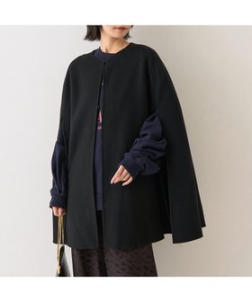 【ルージュヴィフラクレ/Rouge vif la cle】の【ウールSuper110 s】リバーマントコート 人気、トレンドファッション・服の通販 founy(ファニー) ファッション Fashion レディースファッション Fashion for Women アウター Coat / Outerwear Collection コート・ロングコート・ピーコート Long Coats, Peacoats & More シンプル Simple, Minimal ハンド Hand, Handmade リラックス Relax, Relaxed Fit エレガント 上品 Elegant ビジネス 仕事 通勤 Business / Work / Commuting |ID:prp329100004826820