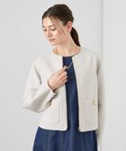【アナイ/ANAYI】のパールグログランショートコート 人気、トレンドファッション・服の通販 founy(ファニー) ファッション Fashion レディースファッション Fashion for Women アウター Coat / Outerwear Collection コート・ロングコート・ピーコート Long Coats, Peacoats & More エレガント 上品 Elegant ショート Short, Short Length バランス Balance, Style Balance パッチ Patch, Appliqué ブルゾン Blouson, Bomber Jacket ポケット Pocket, Pocket Detail ロング Long, Long-Length 夏 Summer 春 Spring S/S・春夏 SS, Spring/Summer, Warm Season thumbnail beige|ID: prp329100004826829 ipo3291000000035120799