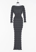 【フェティコ/FETICO】のStripe knit long dress 人気、トレンドファッション・服の通販 founy(ファニー) ファッション Fashion レディースファッション Fashion for Women トップス・カットソー Cut & Sew Tops ニット Knit Tops & Sweaters ワンピース Dresses フォーマル・パーティードレス・結婚式用ドレス Elegant & Casual Dresses ストレッチ Stretch, Stretchy Fabric フィット Fit, Slim Fit ボーダー Border, Stripe thumbnail Grey|ID: prp329100004826830 ipo3291000000035120816