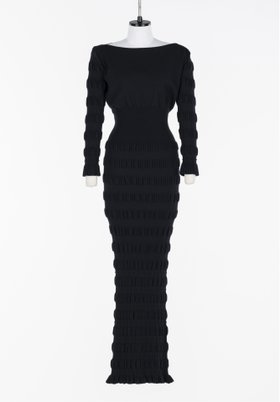 【フェティコ/FETICO】のStripe knit long dress 人気、トレンドファッション・服の通販 founy(ファニー) ファッション Fashion レディースファッション Fashion for Women トップス・カットソー Cut & Sew Tops ニット Knit Tops & Sweaters ワンピース Dresses フォーマル・パーティードレス・結婚式用ドレス Elegant & Casual Dresses ストレッチ Stretch, Stretchy Fabric フィット Fit, Slim Fit ボーダー Border, Stripe |ID:prp329100004826830