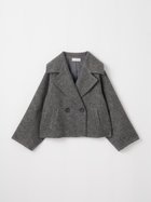 【ヴァン/Vin】のラメツイードショートPコート 人気、トレンドファッション・服の通販 founy(ファニー) ファッション Fashion レディースファッション Fashion for Women アウター Coat / Outerwear Collection コート・ロングコート・ピーコート Long Coats, Peacoats & More Pコート Pea Coats ウォーム Warm Fabric ショート Short, Short Length シンプル Simple, Minimal ツイード Twill, Twill Weave ボトム Bottoms, Lower Wear ミドル Middle Length, Mid Height thumbnail チャコールグレー|ID: prp329100004826837 ipo3291000000035120871