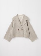 【ヴァン/Vin】のラメツイードショートPコート 人気、トレンドファッション・服の通販 founy(ファニー) ファッション Fashion レディースファッション Fashion for Women アウター Coat / Outerwear Collection コート・ロングコート・ピーコート Long Coats, Peacoats & More Pコート Pea Coats ウォーム Warm Fabric ショート Short, Short Length シンプル Simple, Minimal ツイード Twill, Twill Weave ボトム Bottoms, Lower Wear ミドル Middle Length, Mid Height thumbnail ベージュ|ID: prp329100004826837 ipo3291000000035120872