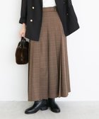 【ルクールブラン/le.coeur blanc】のグレンチェックフロントプリーツスカート 人気、トレンドファッション・服の通販 founy(ファニー) ファッション Fashion レディースファッション Fashion for Women スカート Skirts プリーツスカート / 上品フェミニンスタイル Pleated Skirts おすすめ Recommended / Our Picks シンプル Simple, Minimal スカーフ Scarf, Neckwear チェック Check, Plaid, Tartan トレンド Trend, Trending Now ネックレス Necklace, Pendant Necklace パール Pearl, Pearl Accent プリーツ Pleats, Pleated ポケット Pocket, Pocket Detail ループ Loop, Loop Knit 今季 This Season, Current Season thumbnail ブラウン柄|ID: prp329100004826840 ipo3291000000035120906