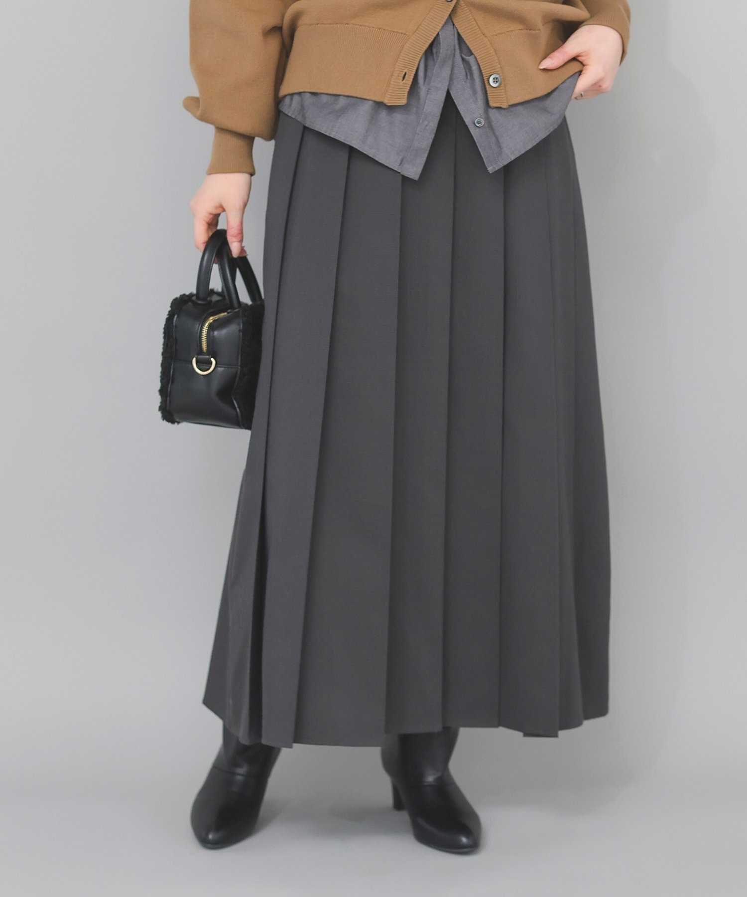 【ルクールブラン/le.coeur blanc】のグレンチェックフロントプリーツスカート インテリア・キッズ・メンズ・レディースファッション・服の通販 founy(ファニー) ファッション Fashion レディースファッション Fashion for Women スカート Skirts プリーツスカート / 上品フェミニンスタイル Pleated Skirts おすすめ Recommended / Our Picks シンプル Simple, Minimal スカーフ Scarf, Neckwear チェック Check, Plaid, Tartan トレンド Trend, Trending Now ネックレス Necklace, Pendant Necklace パール Pearl, Pearl Accent プリーツ Pleats, Pleated ポケット Pocket, Pocket Detail ループ Loop, Loop Knit 今季 This Season, Current Season C/グレー柄|ID: prp329100004826840 ipo3291000000035120907