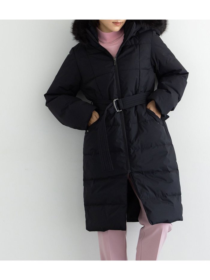 【テチチ/Te chichi】の【宮本茉由着用】フードロングダウンコート インテリア・キッズ・メンズ・レディースファッション・服の通販 founy(ファニー) https://founy.com/ ファッションモデル・俳優・女優 Models 女性 Women 宮本茉由 MIyamoto Mayu ファッション Fashion レディースファッション Fashion for Women アウター Coat / Outerwear Collection コート・ロングコート・ピーコート Long Coats, Peacoats & More ダウンジャケット・軽量ダウン Warm & Lightweight Down Jackets ダウン Down, Puffer ロング Long, Long-Length 冬 Winter / This Winter ビジネス 仕事 通勤 Business / Work / Commuting |ID: prp329100004826849 ipo3291000000035121016