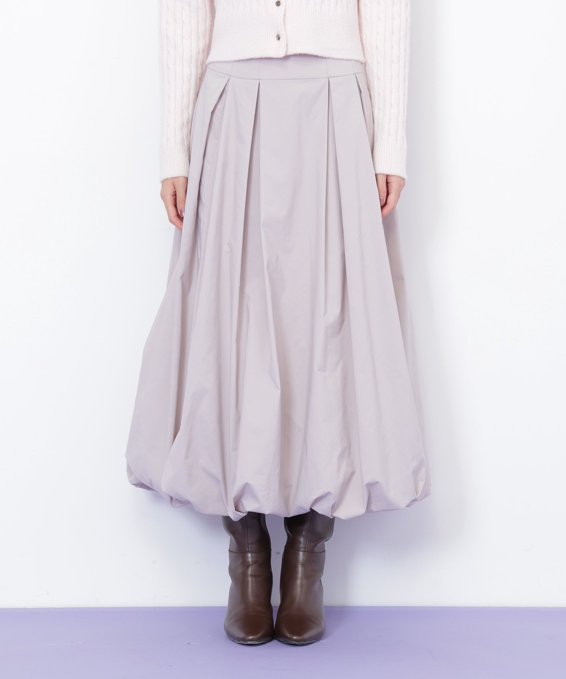 【ジルバイジルスチュアート/JILL by JILLSTUART】のロングバルーンスカート インテリア・キッズ・メンズ・レディースファッション・服の通販 founy(ファニー) 　ファッション　Fashion　レディースファッション　Fashion for Women　スカート　Skirts　シンプル　Simple, Minimal　スマート　Smart, Elegant　バルーン　Balloon, Balloon Silhouette　フィット　Fit, Slim Fit　レース　Lace, Lace Fabric　ロング　Long, Long-Length　ピンクベージュ|ID: prp329100004826855 ipo3291000000035121119