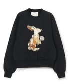 【スリーワン フィリップリム/3.1 Phillip Lim】のラビットモチーフ スウェットシャツ 人気、トレンドファッション・服の通販 founy(ファニー) ファッション Fashion レディースファッション Fashion for Women トップス・カットソー Cut & Sew Tops シャツ・ブラウス・オフィスカジュアル Elegant Blouses & Button-Ups レディースパーカー・カジュアルフーディー Casual Hoodies & Sweatshirts スウェット・クルーネックトップス Sweatshirts & Crewnecks / Relaxed Fit Sweat Tops クリスタル Crystal, Swarovski スパンコール Sequins, Sequin Embellishment スリーブ Sleeve, Long Sleeve / Short Sleeve フラワー Flower, Floral リラックス Relax, Relaxed Fit thumbnail BLACK MULTI|ID: prp329100004826880 ipo3291000000035121432