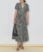 【ドゥ アルシーヴ/Doux archives】の花柄カシュクールワンピース 人気、トレンドファッション・服の通販 founy(ファニー) ファッション Fashion レディースファッション Fashion for Women ワンピース Dresses スリーブ Sleeve, Long Sleeve / Short Sleeve フラワー Flower, Floral フレア Flare, Flared プリント Print, Printed Pattern リボン Ribbon, Bow thumbnail GREEN|ID: prp329100004826893 ipo3291000000035121565