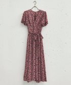 【ドゥ アルシーヴ/Doux archives】の花柄カシュクールワンピース 人気、トレンドファッション・服の通販 founy(ファニー) ファッション Fashion レディースファッション Fashion for Women ワンピース Dresses スリーブ Sleeve, Long Sleeve / Short Sleeve フラワー Flower, Floral フレア Flare, Flared プリント Print, Printed Pattern リボン Ribbon, Bow thumbnail WINE|ID: prp329100004826893 ipo3291000000035121566