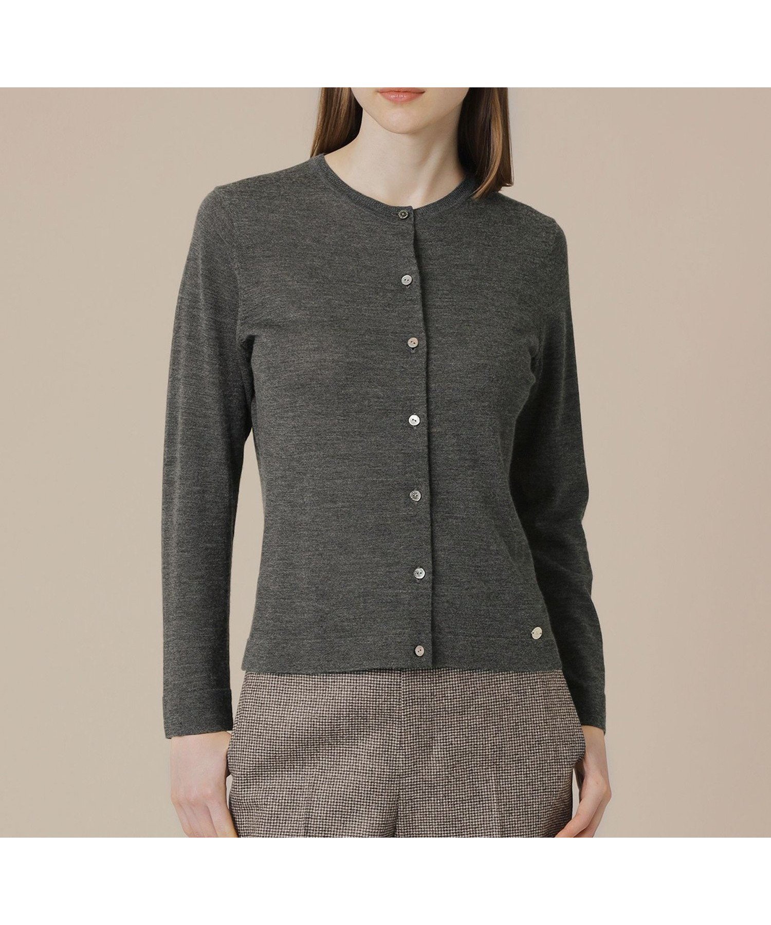 【マッキントッシュ ロンドン/MACKINTOSH LONDON】のカシミヤブレンドソフトニットカーディガン インテリア・キッズ・メンズ・レディースファッション・服の通販 founy(ファニー) 　ファッション　Fashion　レディースファッション　Fashion for Women　トップス・カットソー　Cut & Sew Tops　ニット　Knit Tops & Sweaters　カーディガン・羽織り　Layered Style Cardigans　なめらか　Smooth, Silky Texture　アンサンブル　Ensemble Set　イタリア　Italy　カーディガン　Cardigan, Knitwear　シンプル　Simple, Minimal　ミラノリブ　Milano Rib, Milano Stitch　エレガント 上品　Elegant　冬　Winter / This Winter　秋　Autumn　グレー|ID: prp329100004826896 ipo3291000000035121591