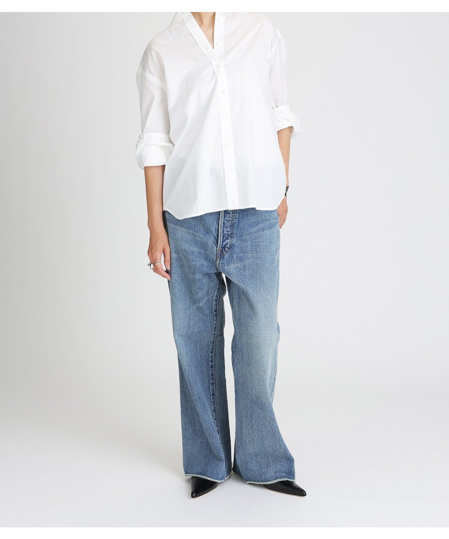 【ブリル/BRILL】のワイドスリーブシャツ インテリア・キッズ・メンズ・レディースファッション・服の通販 founy(ファニー) 　ファッション　Fashion　レディースファッション　Fashion for Women　トップス・カットソー　Cut & Sew Tops　シャツ・ブラウス・オフィスカジュアル　Elegant Blouses & Button-Ups　カシュクール　Wrap Design　ワッシャー　Washer, Crinkled Finish　ホワイト02|ID: prp329100004826907 ipo3291000000035121795