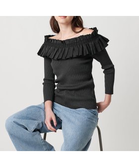 【ユナイテッドアローズ/UNITED ARROWS】のギャザー オフショルダー 7分袖ニット -ウォッシャブル- 人気、トレンドファッション・服の通販 founy(ファニー) ファッション Fashion レディースファッション Fashion for Women トップス・カットソー Cut & Sew Tops ニット Knit Tops & Sweaters ウォッシャブル Machine Washable ギャザー Gathered, Ruffled シャーリング Shirring, Ruched フィット Fit, Slim Fit フレア Flare, Flared ラウンド Round, Round Neck ワイド Wide, Wide Fit おすすめ Recommended / Our Picks |ID:prp329100004826913