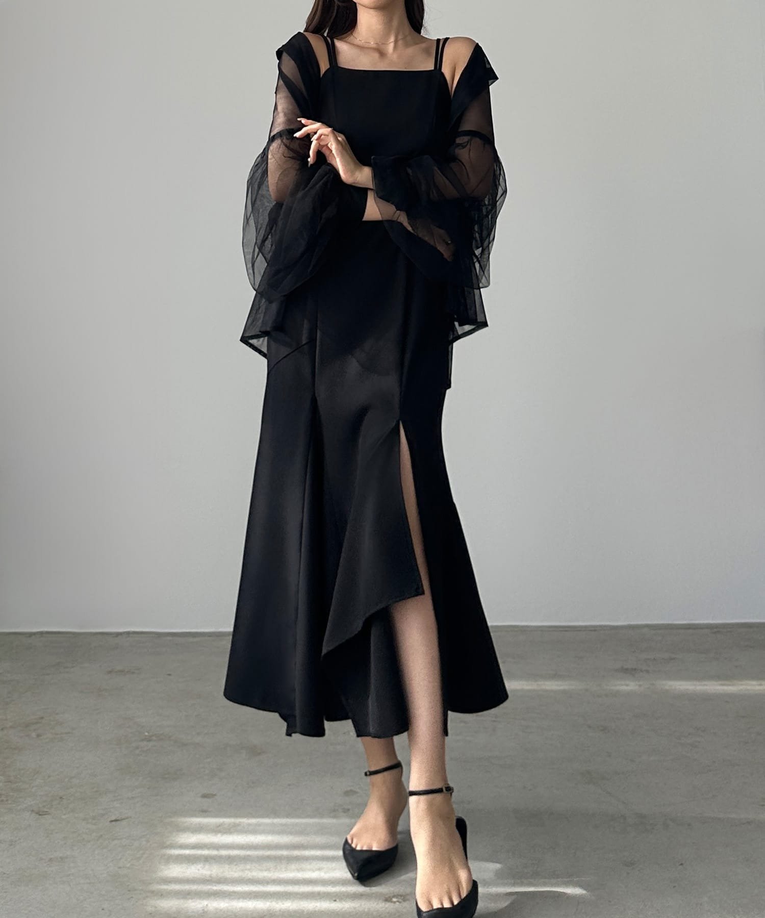 【ジュノア/JUNOAH】のLouere イレヘム深スリットマーメイドキャミワンピース 人気、トレンドファッション・服の通販 founy(ファニー) 　ファッション　Fashion　レディースファッション　Fashion for Women　ワンピース　Dresses　キャミソールワンピース　Camisole Dresses　イレヘム　Irregular Hemline　 other-1|ID: prp329100004826929 ipo3291000000035122149