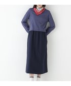 【ヒューマンウーマン/HUMAN WOMAN】のドッキングモックネックプルオーバーワンピース 人気、トレンドファッション・服の通販 founy(ファニー) ファッション Fashion レディースファッション Fashion for Women ワンピース Dresses おすすめ Recommended / Our Picks カーディガン Cardigan, Knitwear ギャザー Gathered, Ruffled スタンダード Standard, Basic スリーブ Sleeve, Long Sleeve / Short Sleeve ドッキング Docking, Mixed Material ボーダー Border, Stripe ロング Long, Long-Length thumbnail ブルーxネイビー|ID: prp329100004826933 ipo3291000000035122201