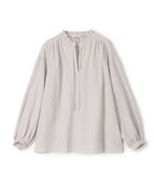 【トゥモローランド/TOMORROWLAND】のハイカウントポプリン フリルカラーブラウス 13 ライトグレー|ID: prp329100004826980 ipo3291000000035122630
